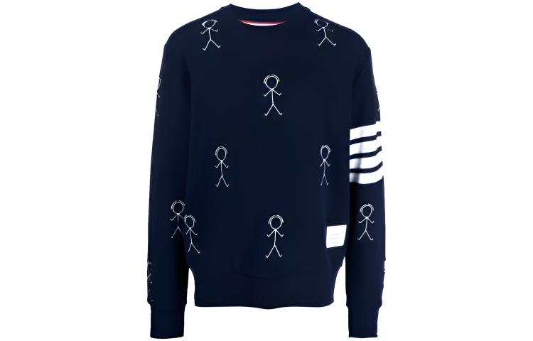 THOM BROWNE THOM BROWNE· FW21 Cashmere Sweater Men's Marine Blue