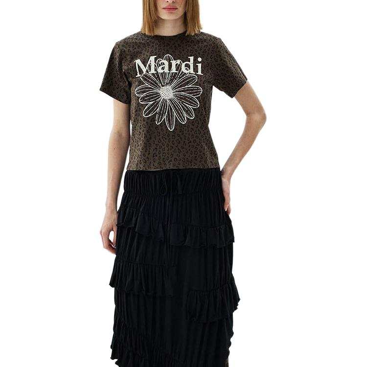 MARDI MERCREDI T Shirt Women's Korean Style
