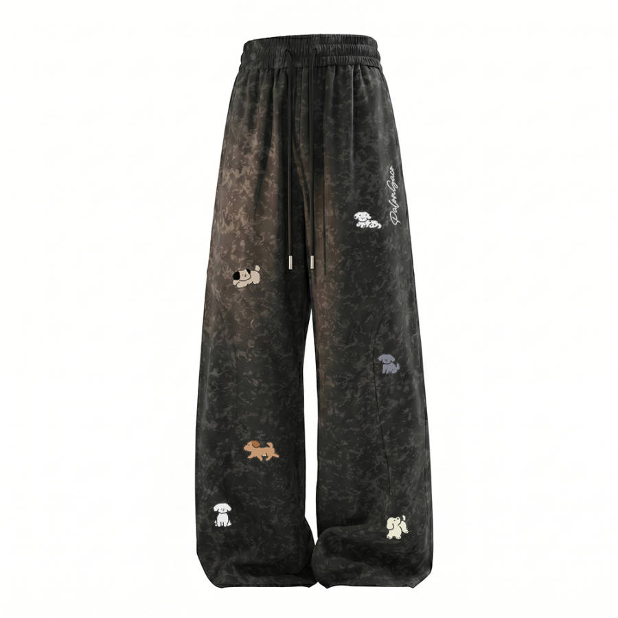 PAL ONGACO Casual Pants Unisex Moderate Straight Fit Pants