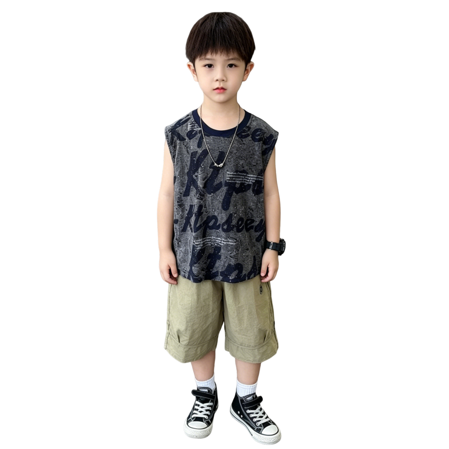 Lanza Kids Casual Sportswear Crew Neck Moderate Stretch
