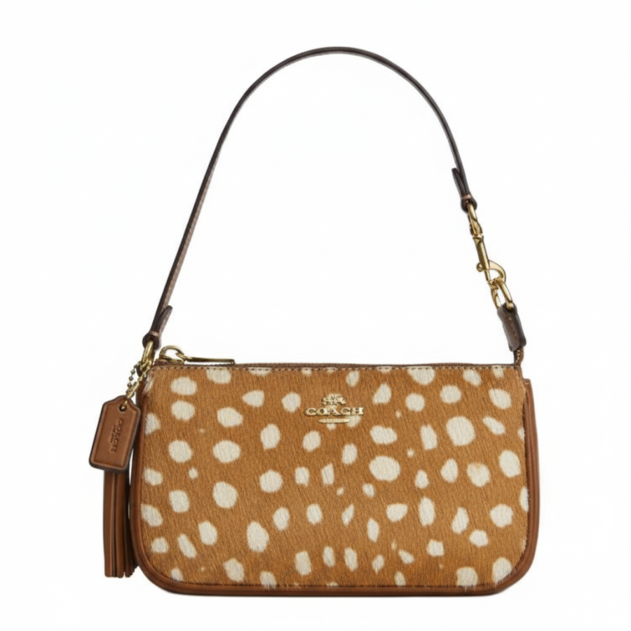 COACH Nolita Cowhide With Cow Leather Shoulder Bag Small Women's Brown