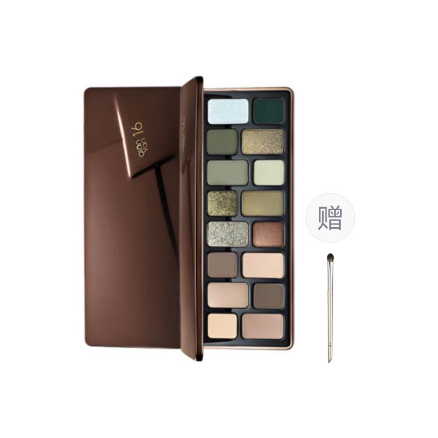 QIANEE Natural Main Actor 16 Colors Eyeshadow Palette Easy to Blend Complexion Eye Enhancing Cosmetics Birthday Gift