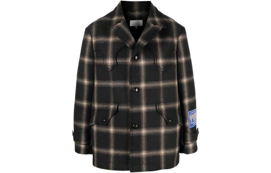 Maison Margiela Maison Margiela x Pendleton checked wool coat