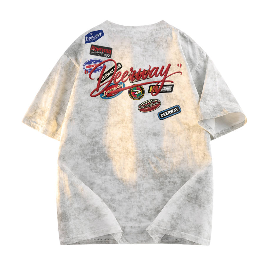 DEERWAY T Shirts Unisex Crew Neck Moderate Straight Fit