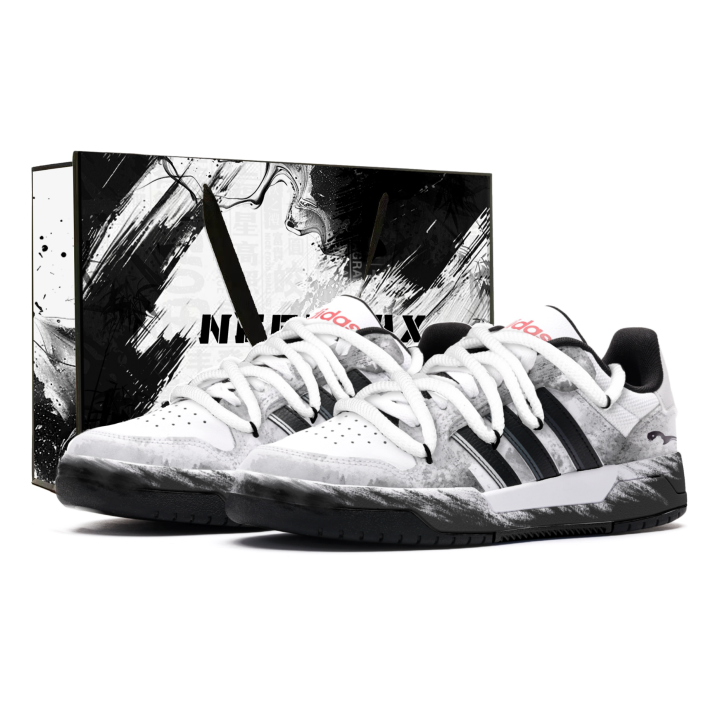 Adidas Adidas ENTRAP Ink Shadow, Shopping Bag Coverage Slip Resistant Cushioning Abrasion Resistant Height Increasing Low top