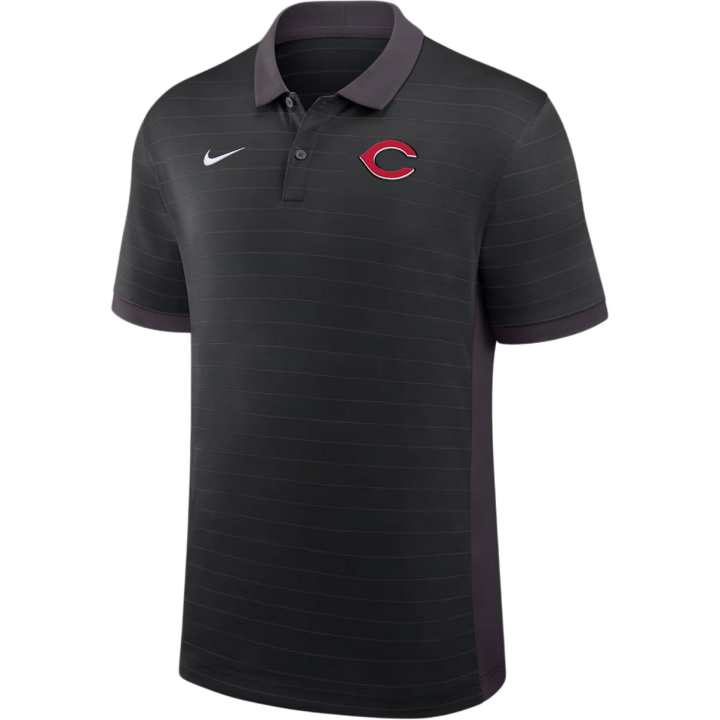 Nike Nike Cincinnati Reds Authentic Collection Striped Victory Men's Nike Dri-FIT Mlb Polo