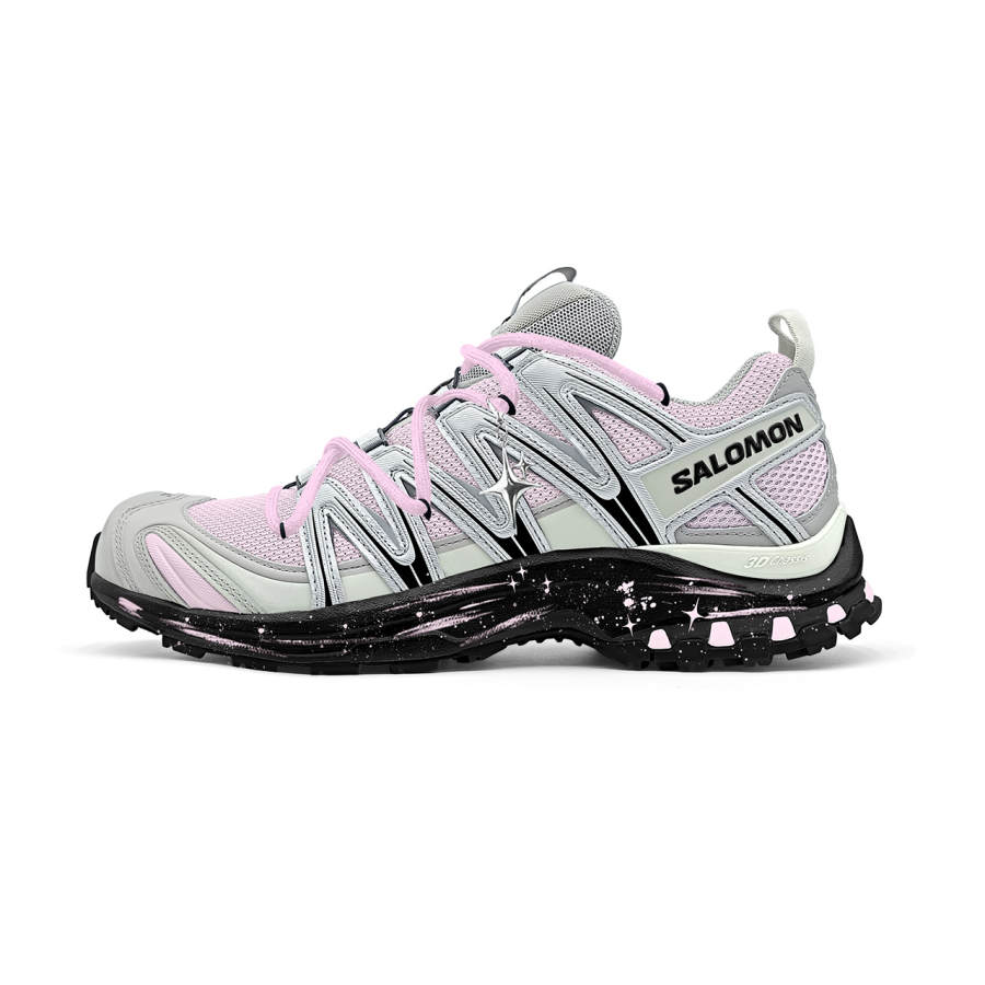 SALOMON XA PRO 3D Low top Running Shoes Unisex Silver Pink