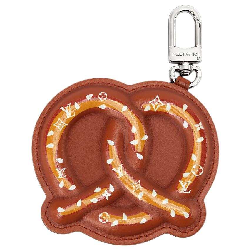 LOUIS VUITTON Leather Charms Men's Brown Red