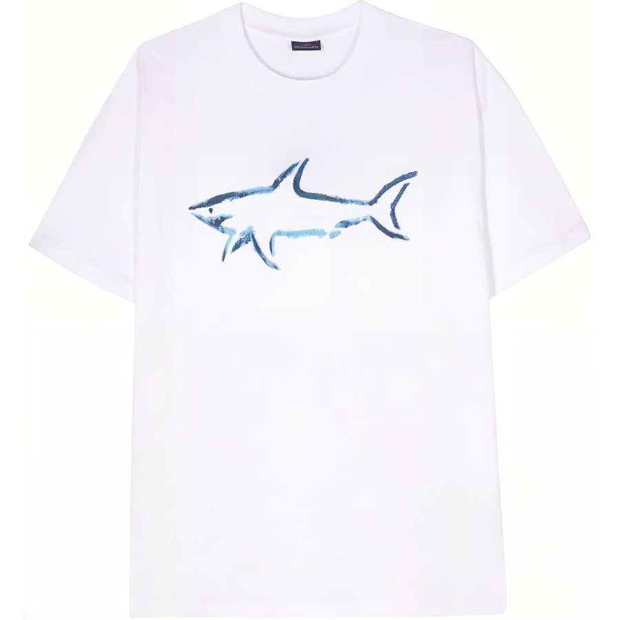 Paul & Shark Logo-Printed Crewneck T-Shirt