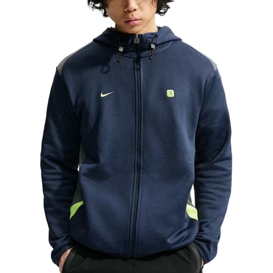 Nike Nike Sportswear Jackets Men's Midnight Blue/Iron Gray/Light Lemon Hooded Non Detachable Moderate Other