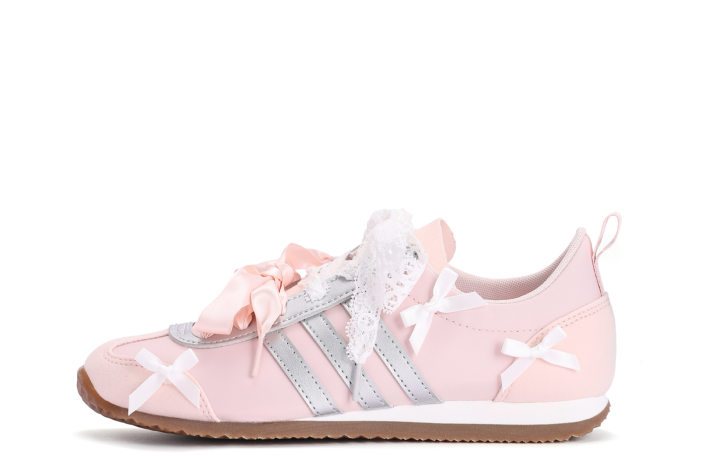 Adidas Adidas VS JOG 2.0 Coverage Slip Resistant Abrasion Resistant Low top German Army Trainers Unisex Pink