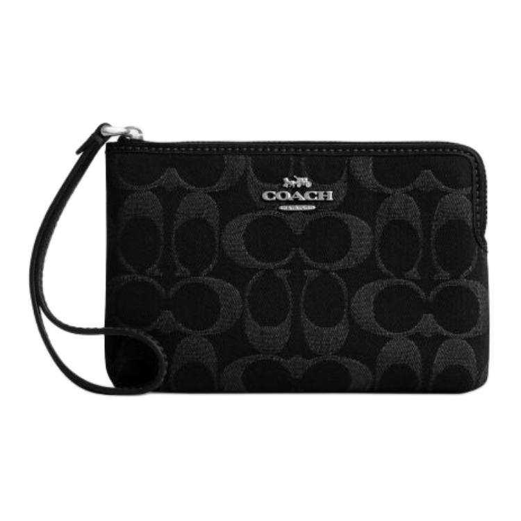 COACH COACH Fabric Clutch Small Women's Black