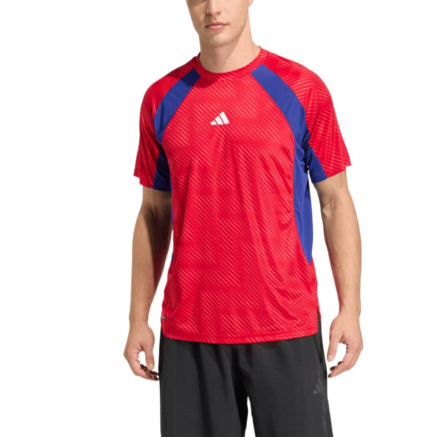 Adidas Adidas Soccer Jerseys Men's Innocent Yet Alluring Rubies/Mist Ink Crew Neck Moderate