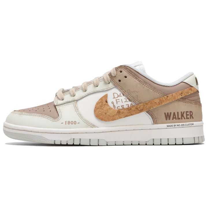 Nike Nike Dunk Low top Skateboard Shoes Men's Beige Umber