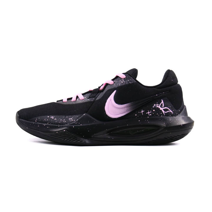 Nike Nike Precision 6 Black Pink Butterfly Dream Fabric Breathable Lightweight Height Increasing Low top Basketball Shoes