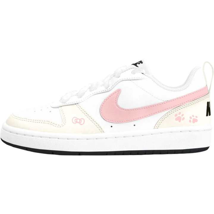 Nike Nike Court Borough Low top Kids' Skateboarding Shoes White Pink Teenagers