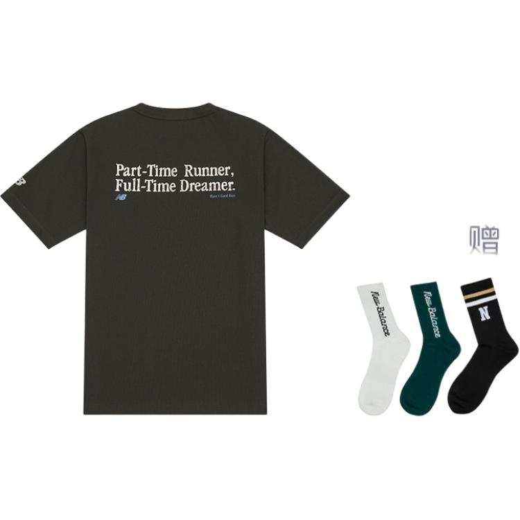 New Balance New Balance T Shirt Unisex Charcoal Gray