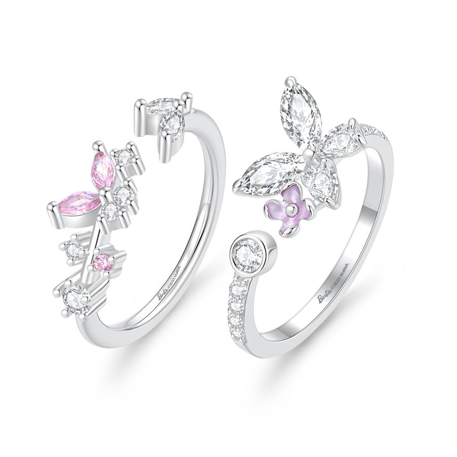 Barbie Synthetic Cubic Zirconia Alloy Rings Unisex