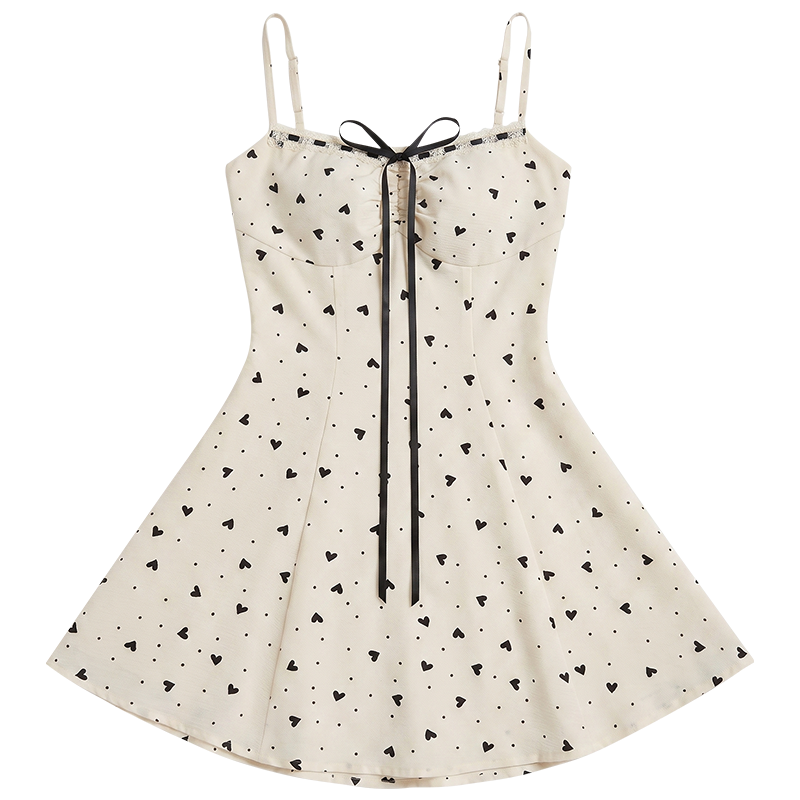 FABRIC PIG Slip Dresses Women's Ecru Moderate Short Skirt