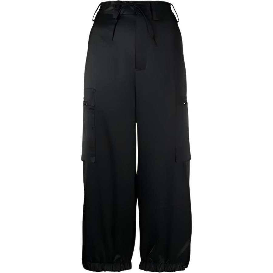 Y-3 Y 3 Knitted Sweatpants Women's Black Moderate Straight Fit Pants