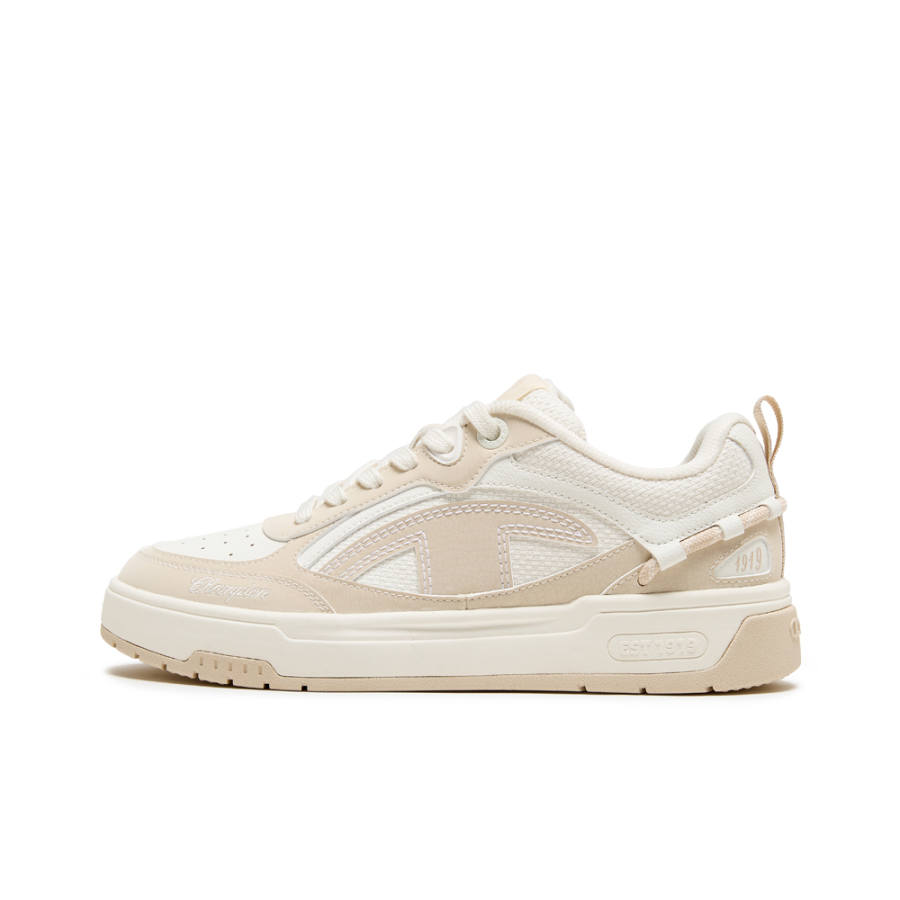 Champion Low top Skateboard Shoes Women's Cream Apricot Rice