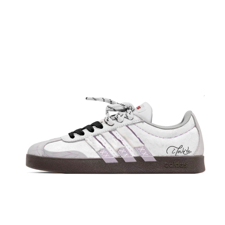 Adidas Adidas Vl Court Classic Taro Paste And Tapioca Low top Skateboard Shoes Unisex White