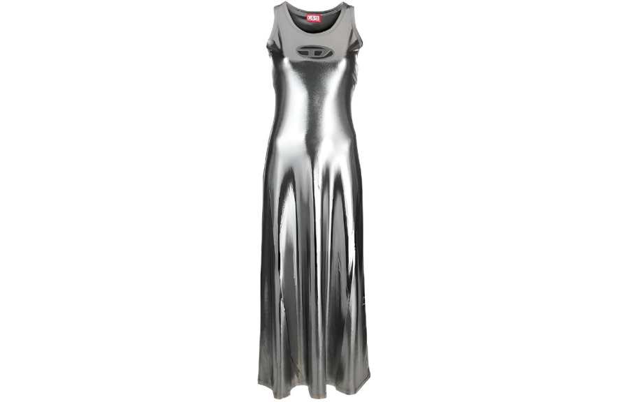 DIESEL SS24 Sleeveless Dress Women's Silver