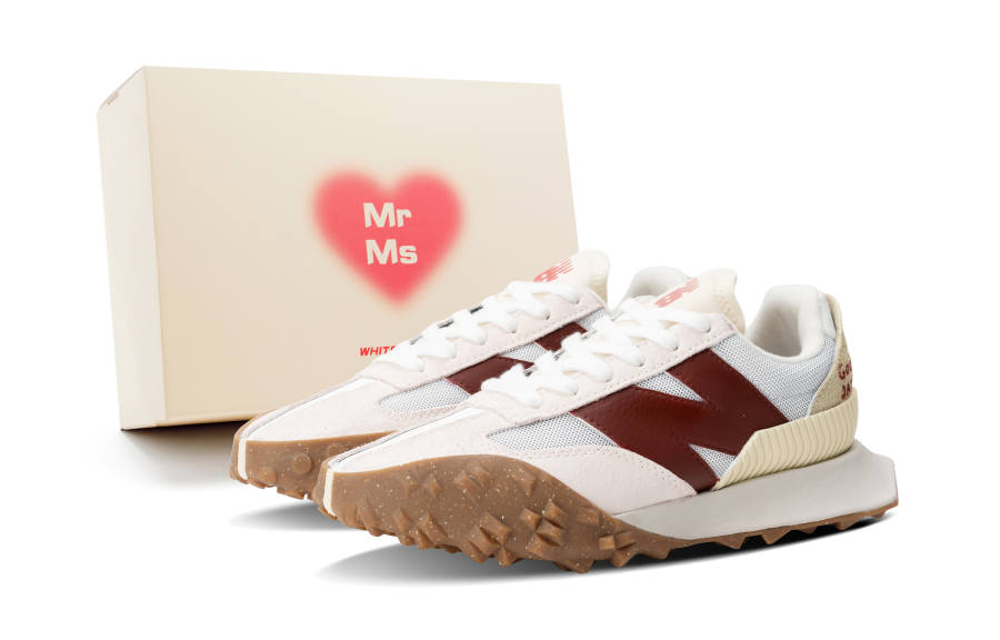 New Balance New Balance XC 72 Slip Resistant Abrasion Resistant Low top Running Shoes Unisex Beige Red
