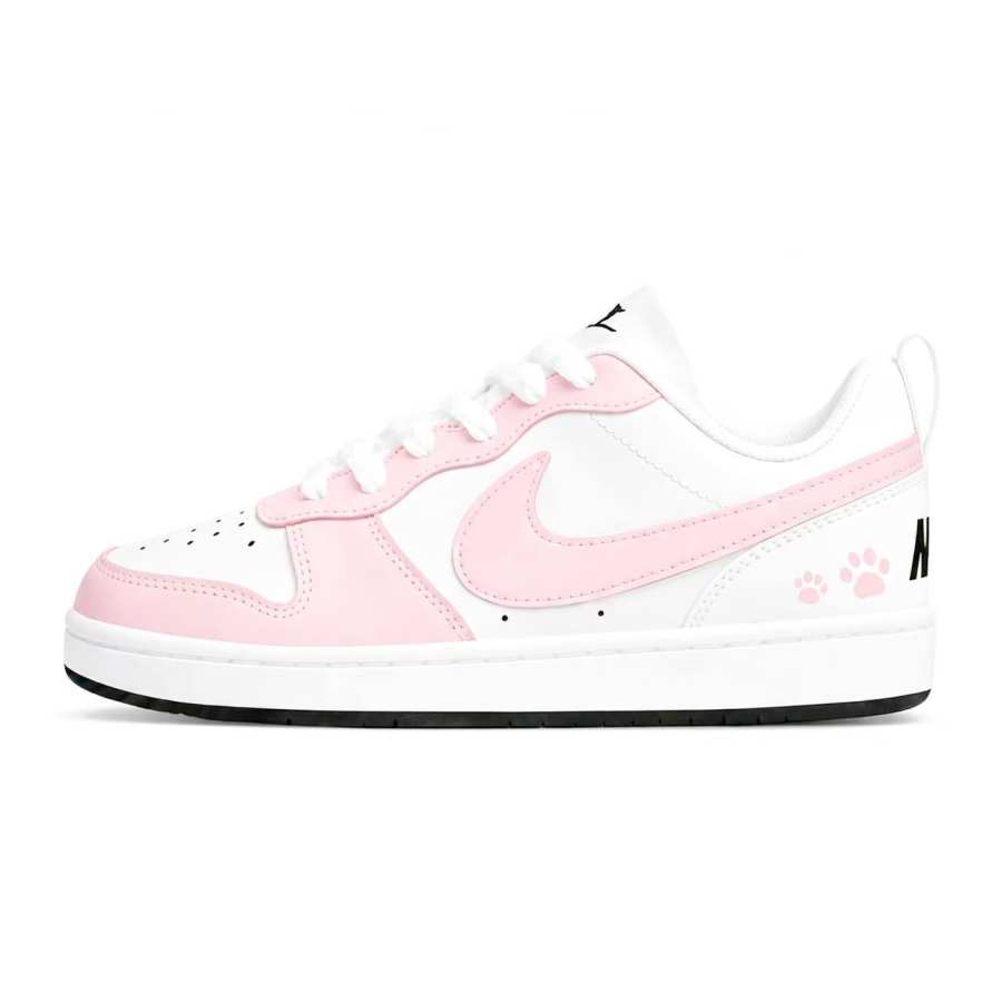 Nike Nike Court Borough Light Pink Cat Step Low top Kids' Skateboarding Shoes Pink Teenagers