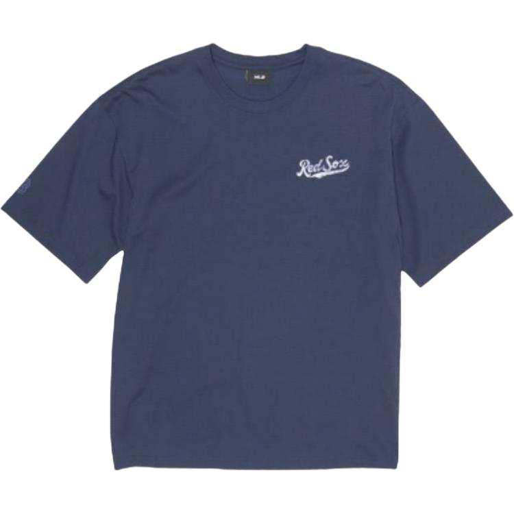 MLB MLB T Shirts Unisex Boston Red Sox/Navy Blue Crew Neck Moderate