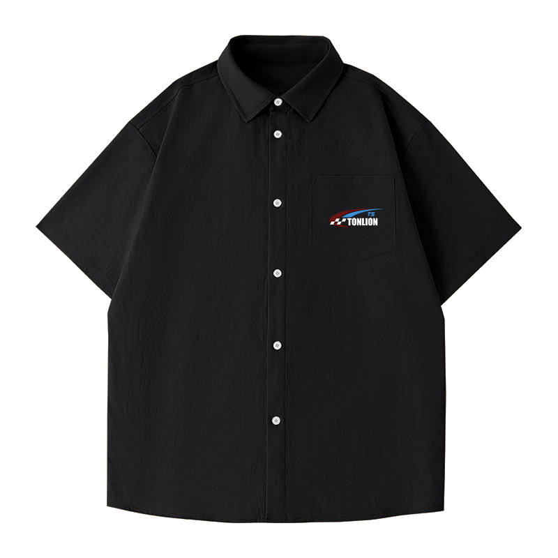 Tonlion Shirts Unisex Lapel Thin Other