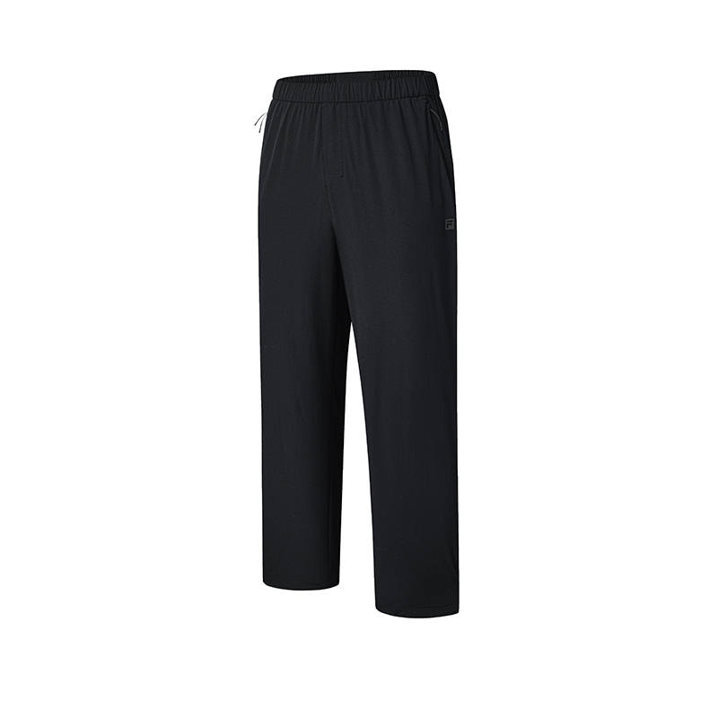 FILA A.P Casual Pants Men's Pitch Black Moderate Straight Fit Pants