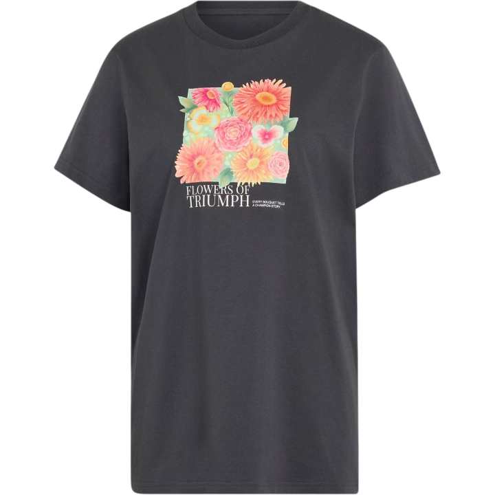 Adidas Adidas T Shirts Women's Carbon Black Crew Neck Moderate