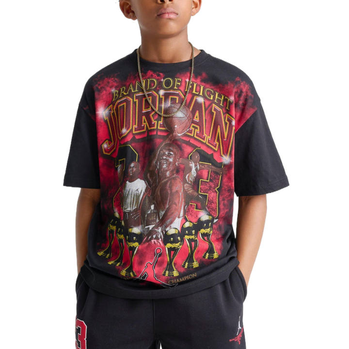 Jordan Jordan Kids T Shirts Crew Neck Moderate