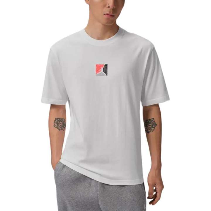 Jordan Jordan T Shirts Men's White Crew Neck Moderate