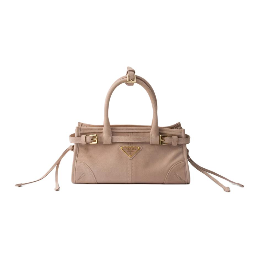 PRADA Bonnie Calfskin Handbag Mini Women's Water Lily Color