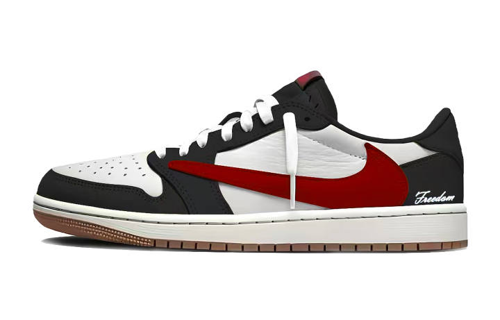 Jordan Jordan x Travis Scott Air Jordan 1 Style 7.0 Top Grain Cow Leather Cushioning Slip Resistant Abrasion Resistant Low top