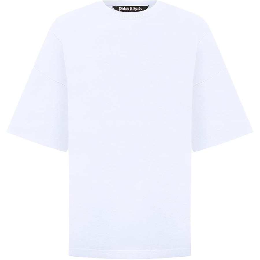 PALM ANGELS Oversized Mock Neck Logo T shirt