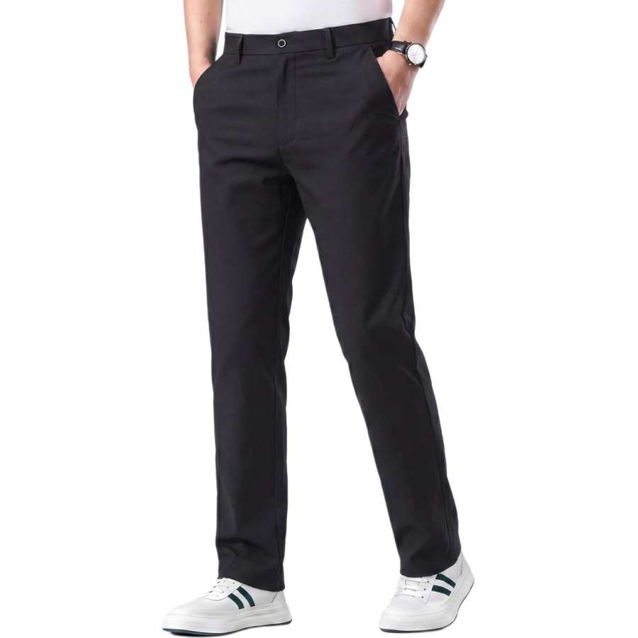 Hodo Casual Pants Men's Moderate Straight Fit Pants