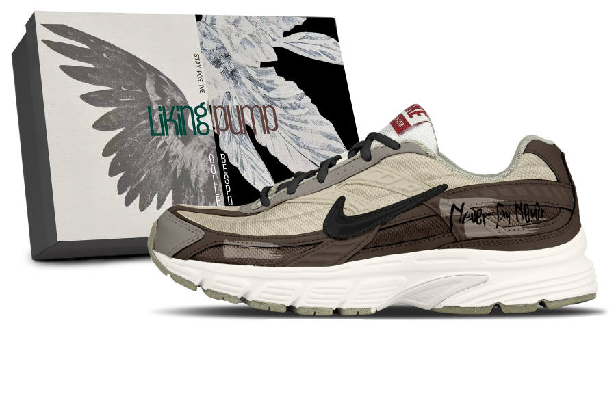 Nike Nike Initiator Fabric Lightweight Height Increasing Mid top Running Shoes Unisex Brown