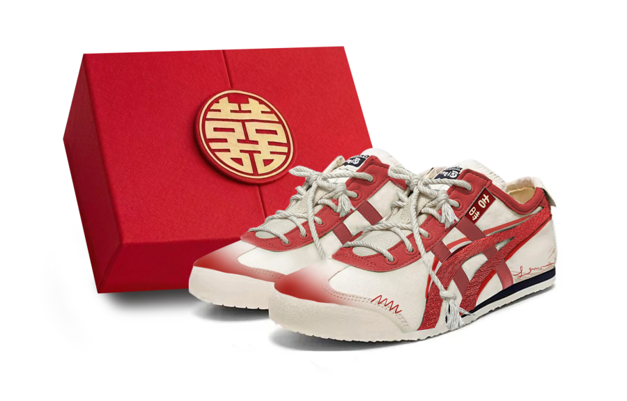 Onitsuka Tiger MEXICO 66 Good Day And Auspicious Day Low top Casual Shoes Unisex Red
