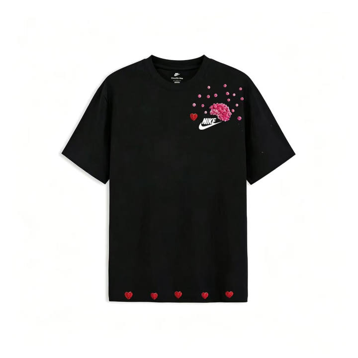 Nike Nike Sportswear T Shirts Unisex Black Crew Neck Moderate Straight Fit
