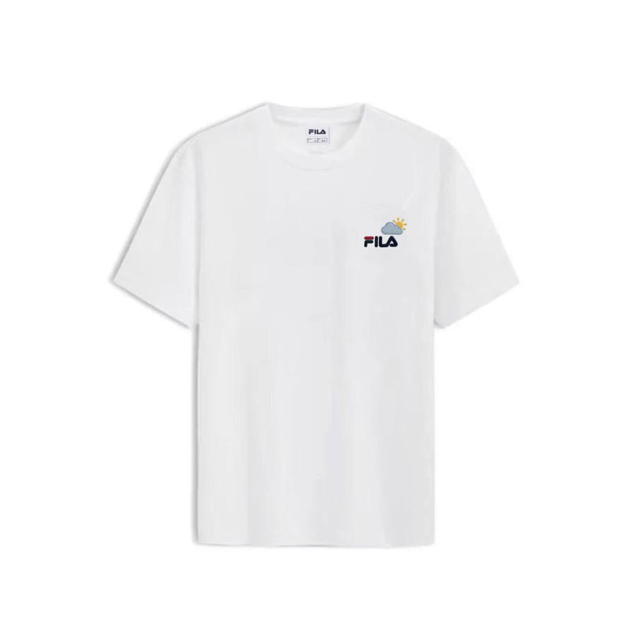 FILA Summer Drywave Crew Neck T Shirt Korean Style Unisex