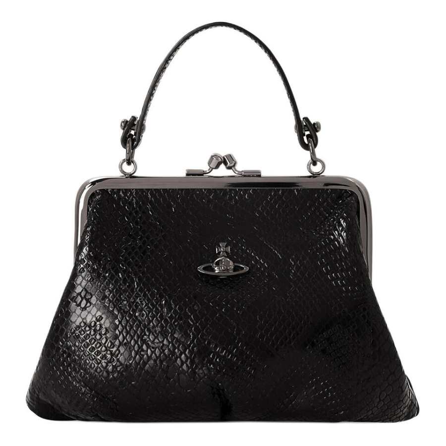 Vivienne Westwood Vivienne Westwood Vivienne Westwood Granny Frame Calfskin Handbag Women's Black