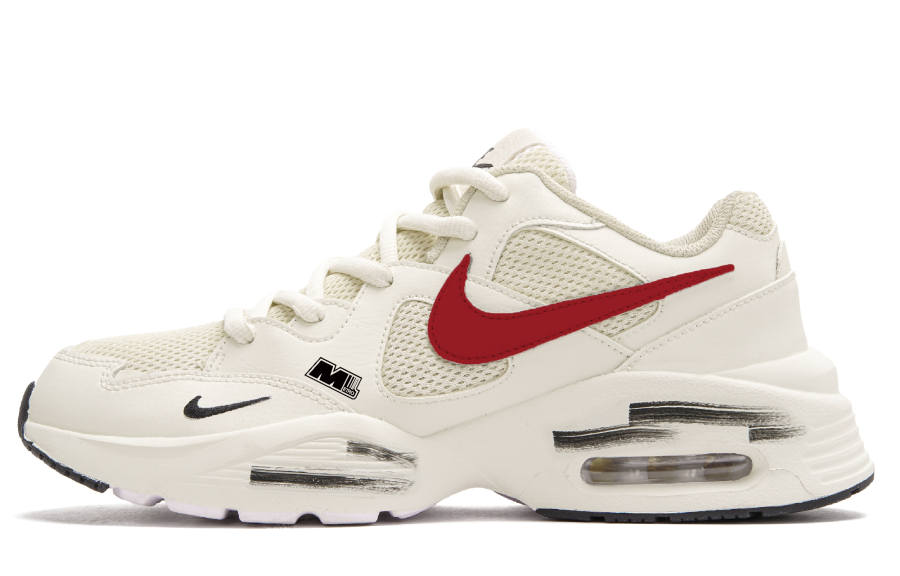 Nike Nike Air Max Fusion Low top Running Shoes Unisex Beige Red