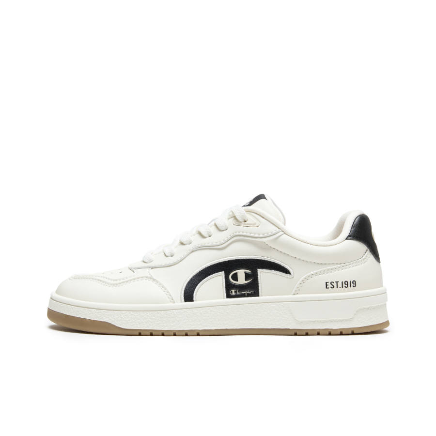 Champion Low top Skateboard Shoes Women's Milk White/Black