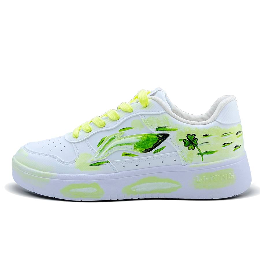 Li-Ning Li Ning Floating Boat Waterproof Abrasion Resistant Low top Skateboard Shoes Women's White