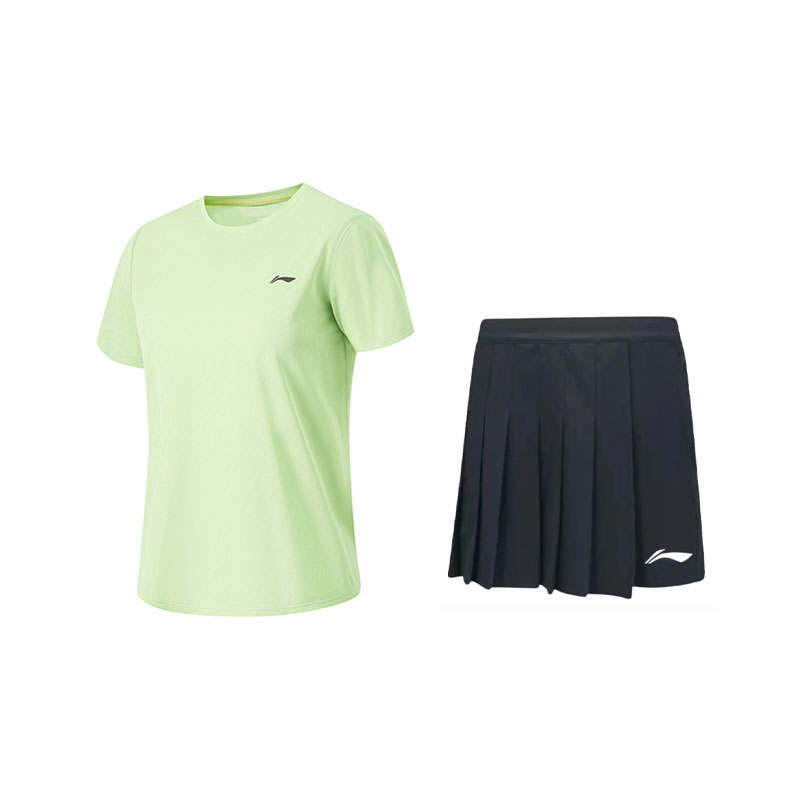 Li-Ning Li Ning Skirt Set Women's Laurel Green/Black