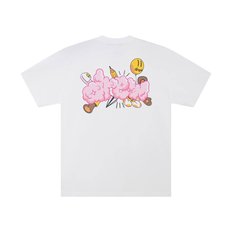 Drew house T Shirts Unisex Crew Neck Moderate Heavyweight