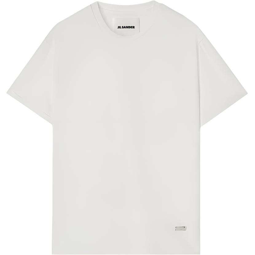 JIL SANDER Jil Sander Logo Plaque Crewneck T-Shirt